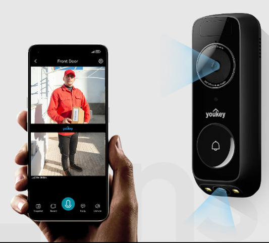 Campainha Dual Cam Wi-Fi Youkey