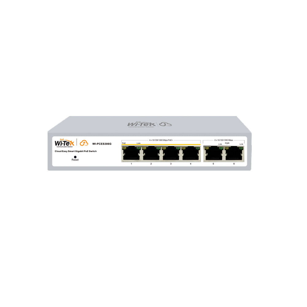 Switch PoE gerido em nuvem Gigabit de 4 portas WI-TEK