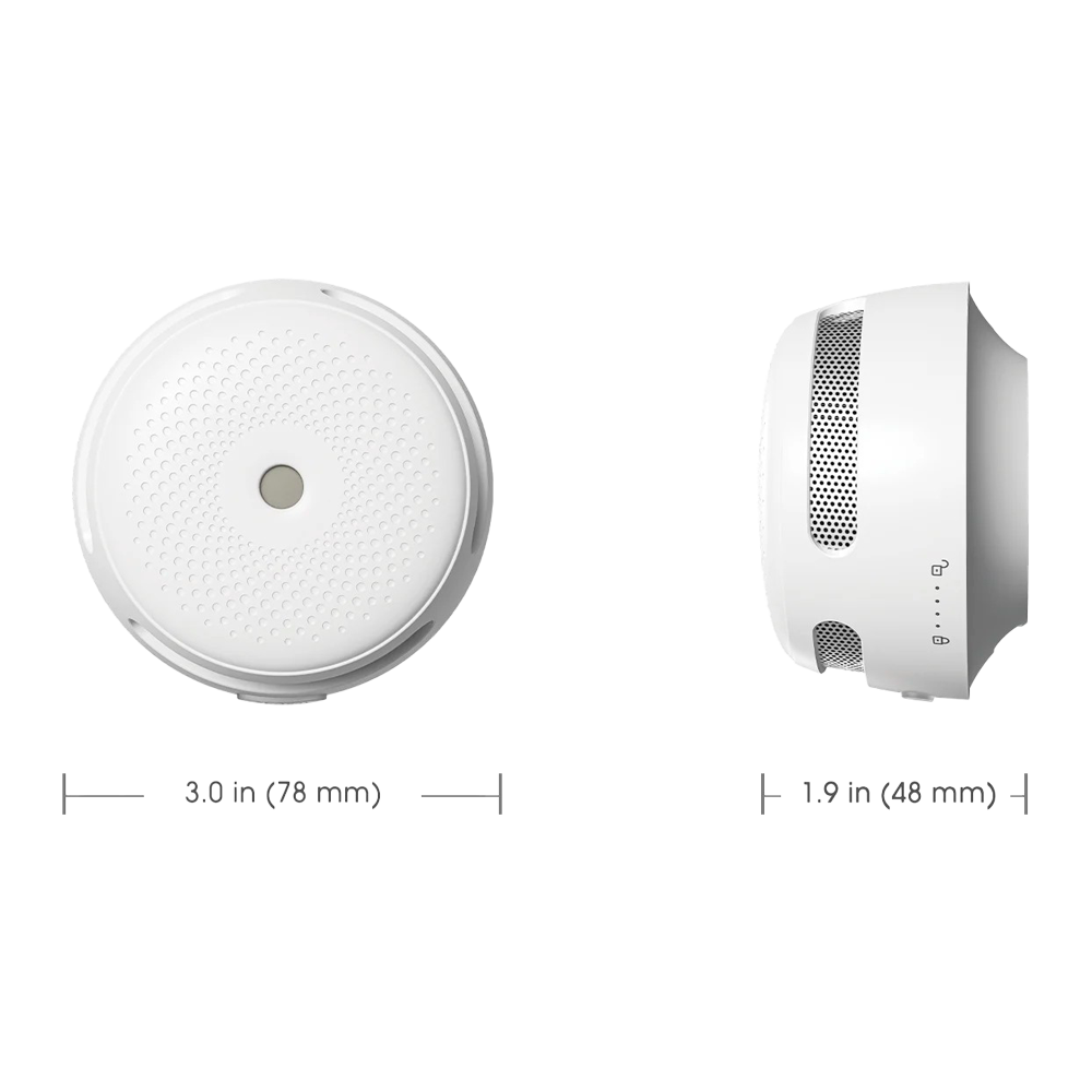Mini detector de fumo autônomo WIFI