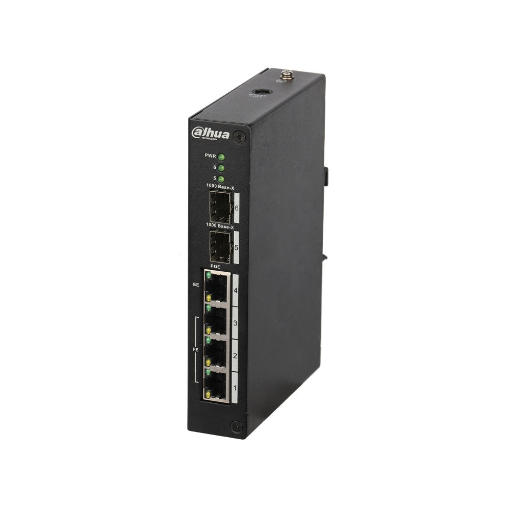 Switch de 6 portas com 4 PoE DAHUA