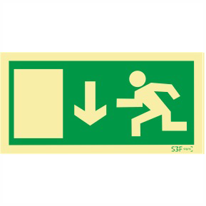 Saída de Emergência - Sentido em baixo