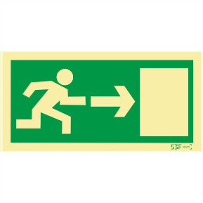 Saída de Emergência - Sentido direita