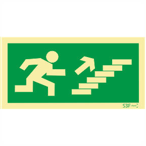 Saída de Emergência - Escadas Sentido cima/direita