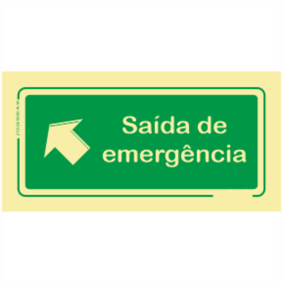 Saída de Emergência - "Saída de Emergência" Sentido Cima/Esquerda