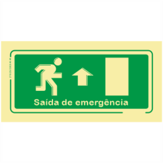 Saída de Emergência - "Saída de Emergência" Exterior Sentido Em Frente