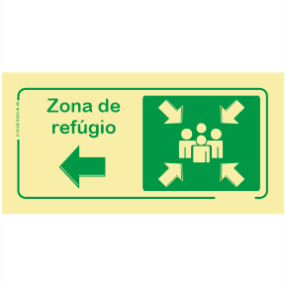 Saída de Emergência - "Zona de refúgio" Sentido Esquerda