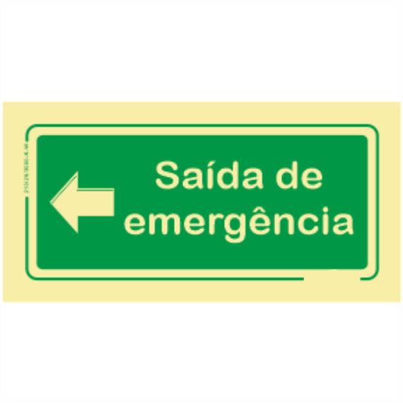 Saída de Emergência - "Saída de Emergência" Sentido Esquerda