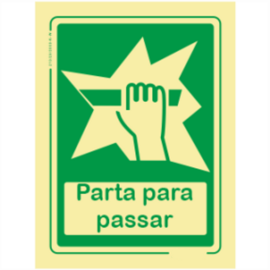 Sinal de Emergêrncia - "Parta para passar"