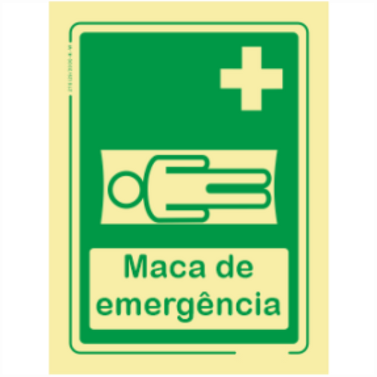 Sinal de Emergência - "Maca de emergência"