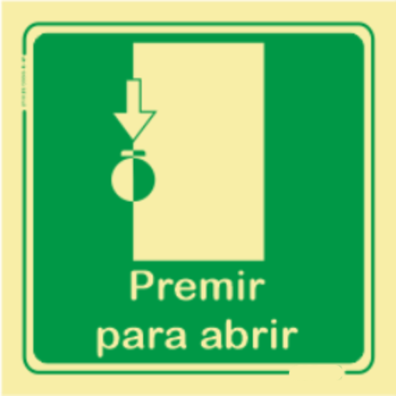 Saída de Emergência - "Premir para abrir"