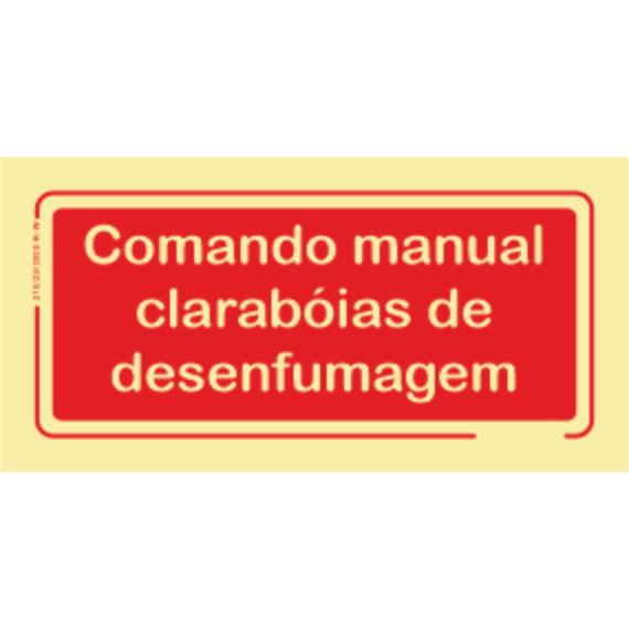 Segurança Contra Incêndio - "Comando manual clarabóias de desenfumagem"