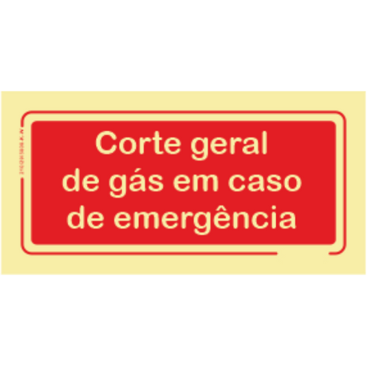 Segurança Contra Incêndio - "Corte geral de gás em caso de emergência"