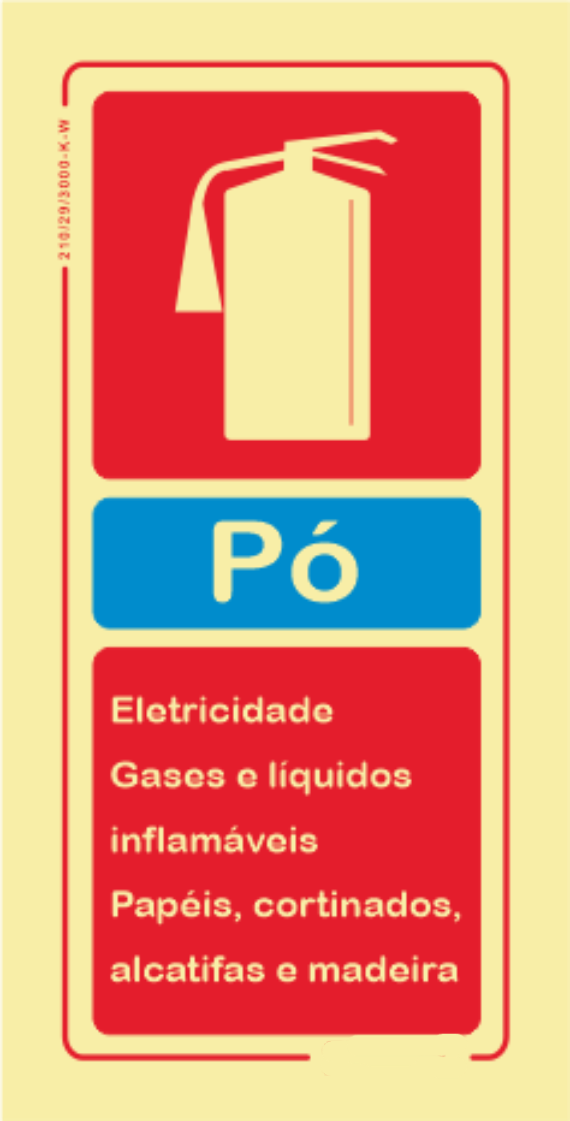 Segurança Contra Incêndio - "PÓ Eletricidade Gases e líquidos inflamáveis Papeis, cortinados, alcatifas e madeiras"