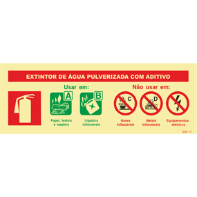 Segurança Contra Incêndio - "Extintor de água pulverizada com aditivo"