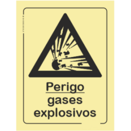 Perigo - "Perigo gases explosivos"
