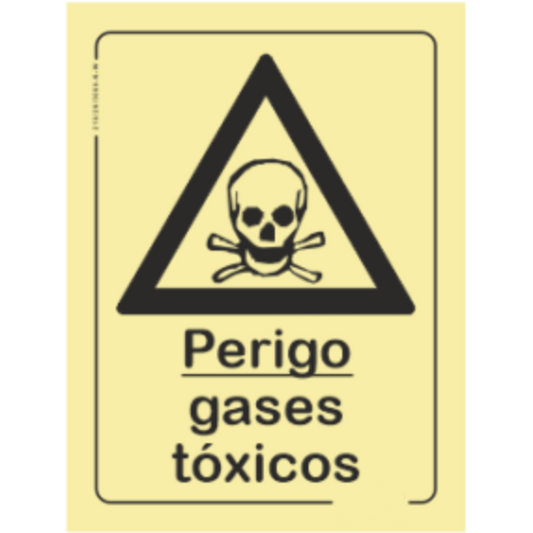 Perigo - "Perigo gases tóxicos"
