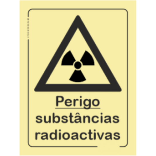Perigo - "Perigo substânias radioativas"