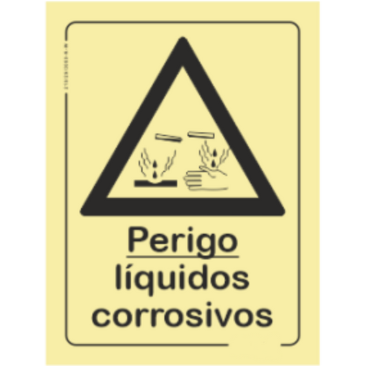 Perigo - "Perigo liquidos corrosivos"