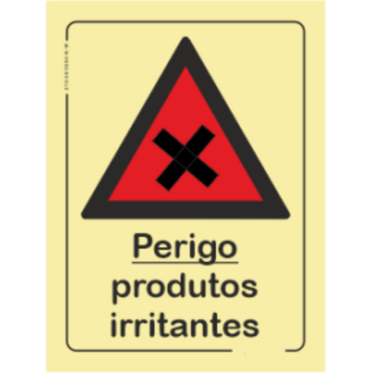 Perigo - "Perigo produtos irritantes"
