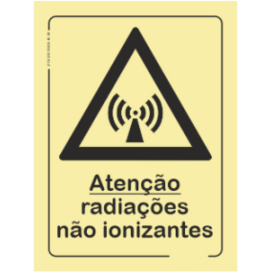 Perigo - "Perigo radiações não ionizantes"