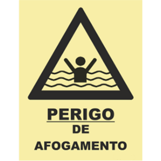 Perigo - "Perigo de afogamento"