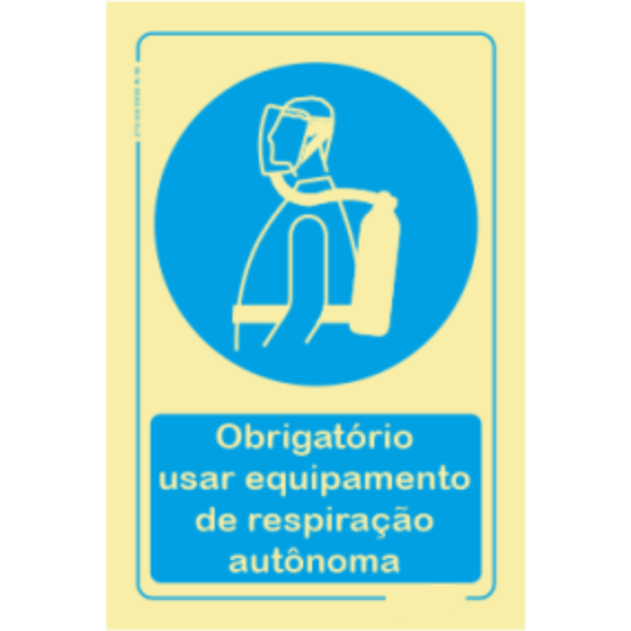 Obrigatório  - "Obrigatório usar equipamento de respiração autónoma"
