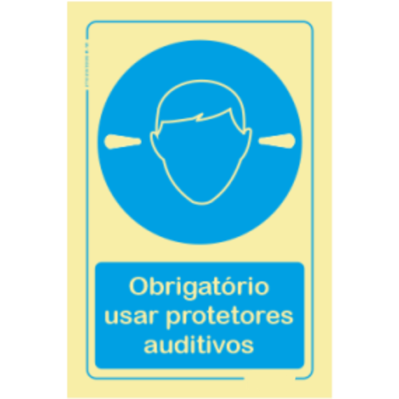 Obrigatório  - "Obrigatório usar protetores auditivos"