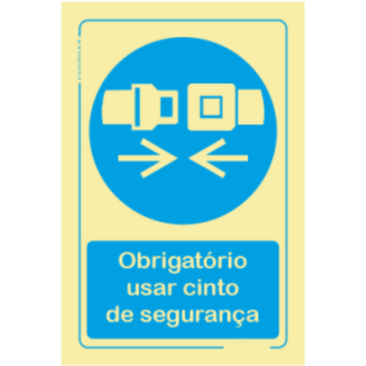 Obrigatório  - "Obrigatório usar cinto de segurança"