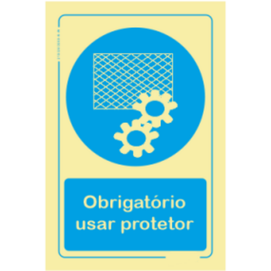 Obrigatório  - "Obrigatório usar protetor"