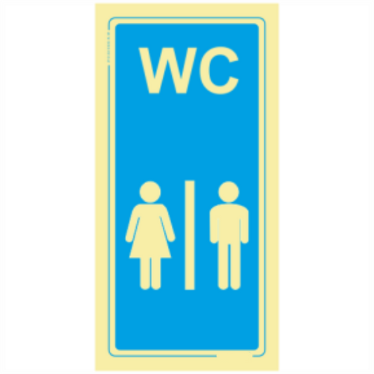 Informação - "WC" feminino | masculino