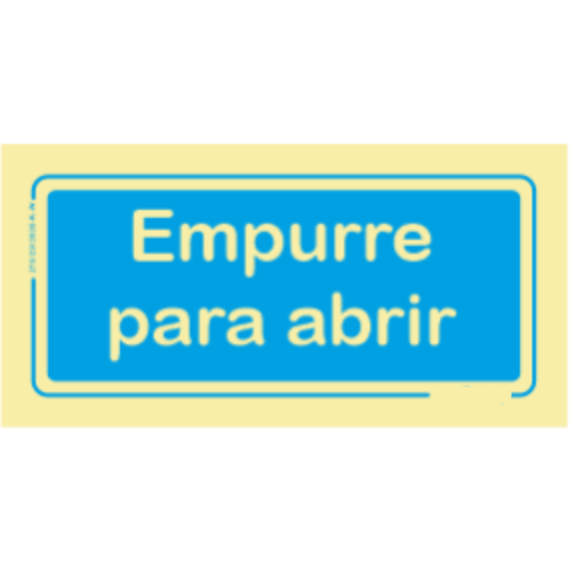 Informação - "Empurre para abrir"