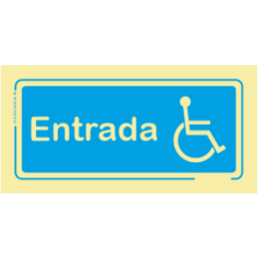 Informação - "Entrada para deficientes"