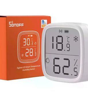 Sensor de Temperatura e Humidade sem fio ZigBee c/ ecrã LCD