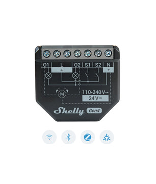 Módulo interruptor duplo para automação Wifi c/ controle de estores elétricos