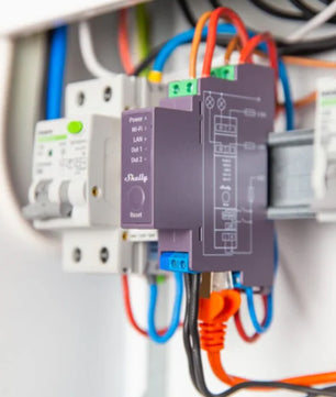 Módulo para calha DIN c/ 2 relés para automação WiFi/BT/LAN