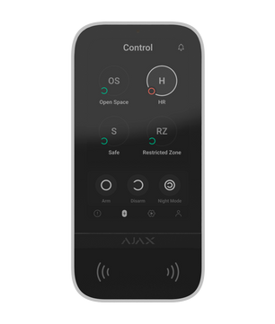 Teclado com ecrã tátil e RFID