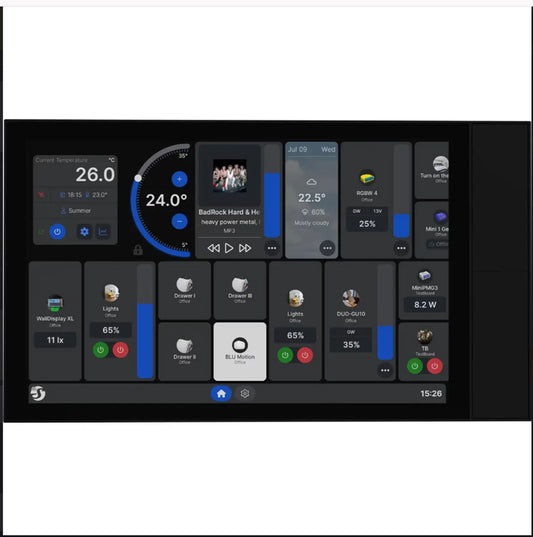 Controlo Centralizado de Parede com Ecrã Touch