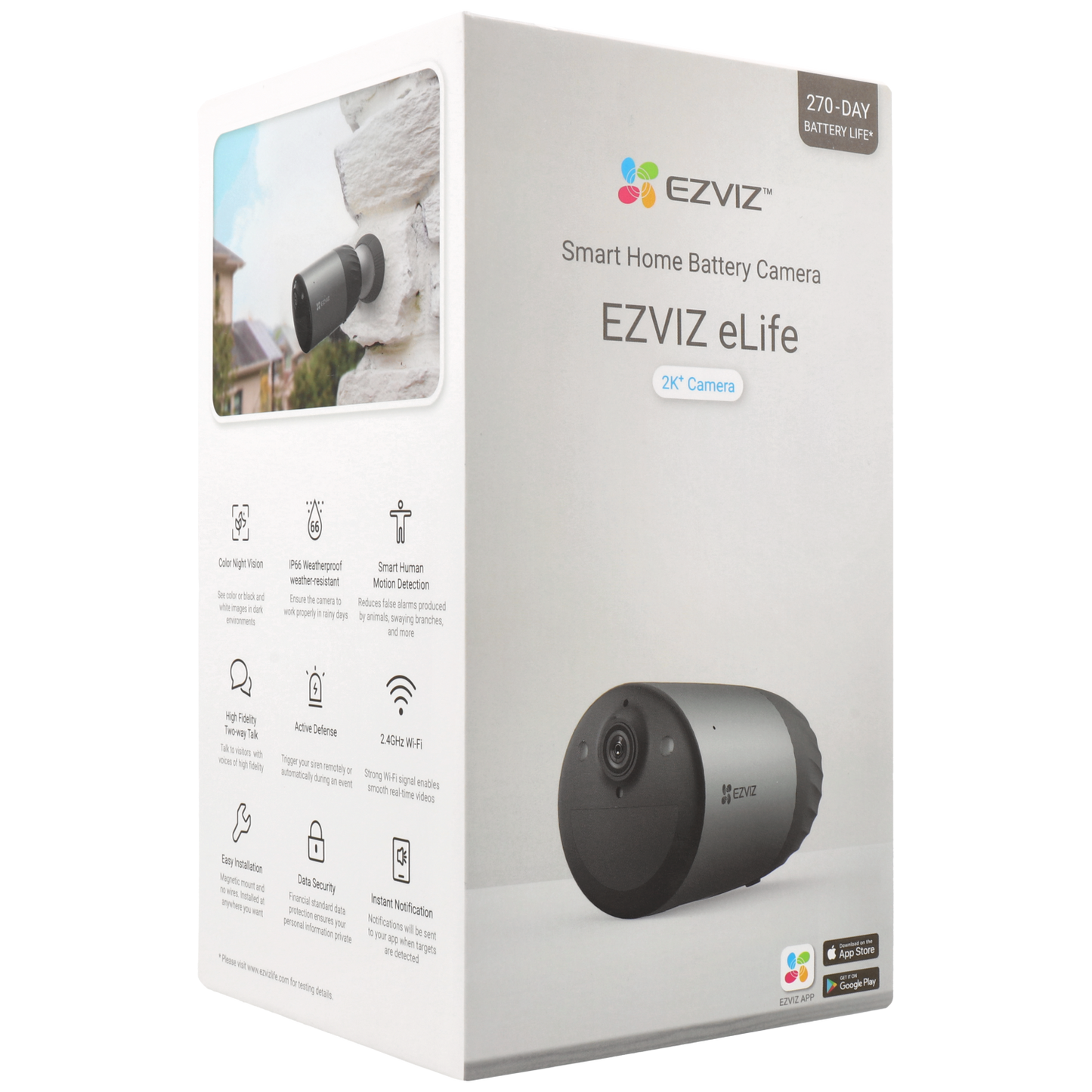 Câmara bullet ip de 4 megapixels e lente fixa