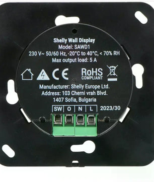 Controlo Centralizado de Parede com Ecrã Touch + Sensor de Temperatura e Humidade