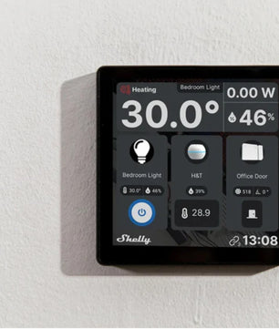 Controlo Centralizado de Parede com Ecrã Touch + Sensor de Temperatura e Humidade