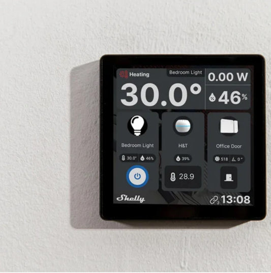 Controlo Centralizado de Parede com Ecrã Touch + Sensor de Temperatura e Humidade