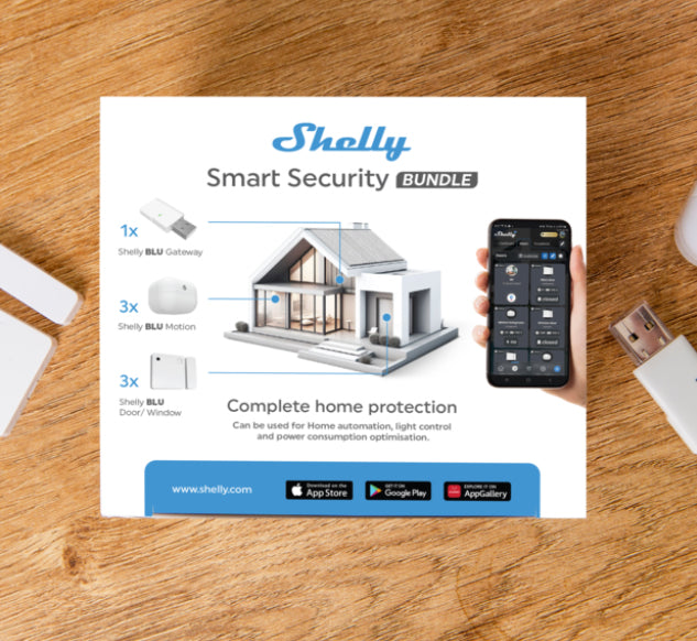 Conjunto de Segurança Inteligente Shelly