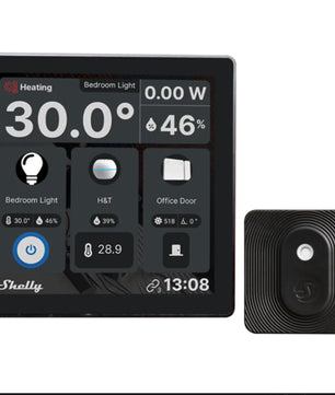 Controlo Centralizado de Parede com Ecrã Touch + Sensor de Temperatura e Humidade