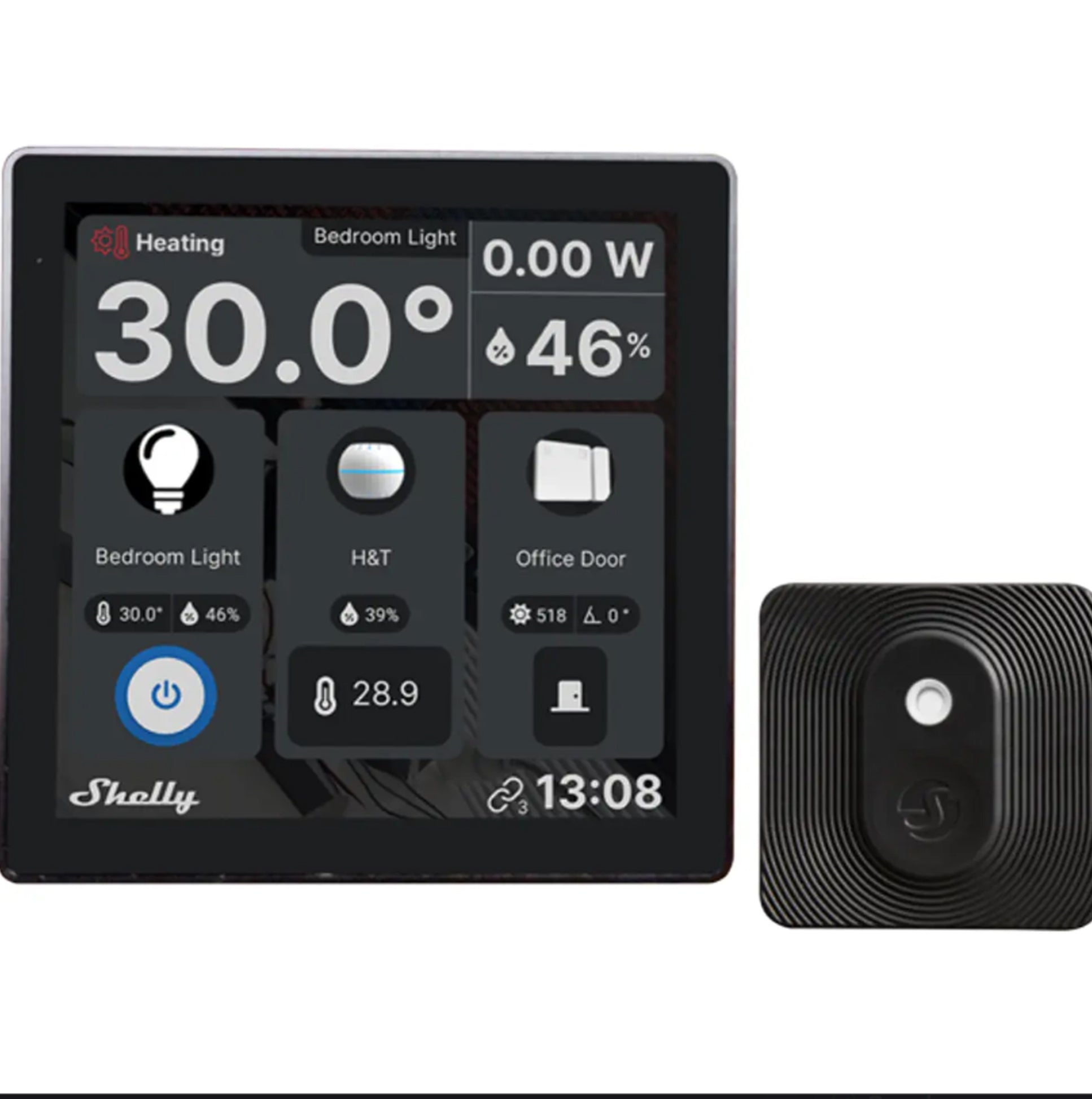 Controlo Centralizado de Parede com Ecrã Touch + Sensor de Temperatura e Humidade