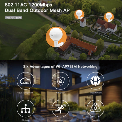 Ponto de Acesso Wireless para exterior WI-TEK