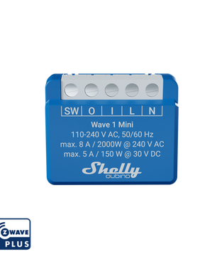 Mini módulo interruptor para automação Z-Wave™ - Shelly