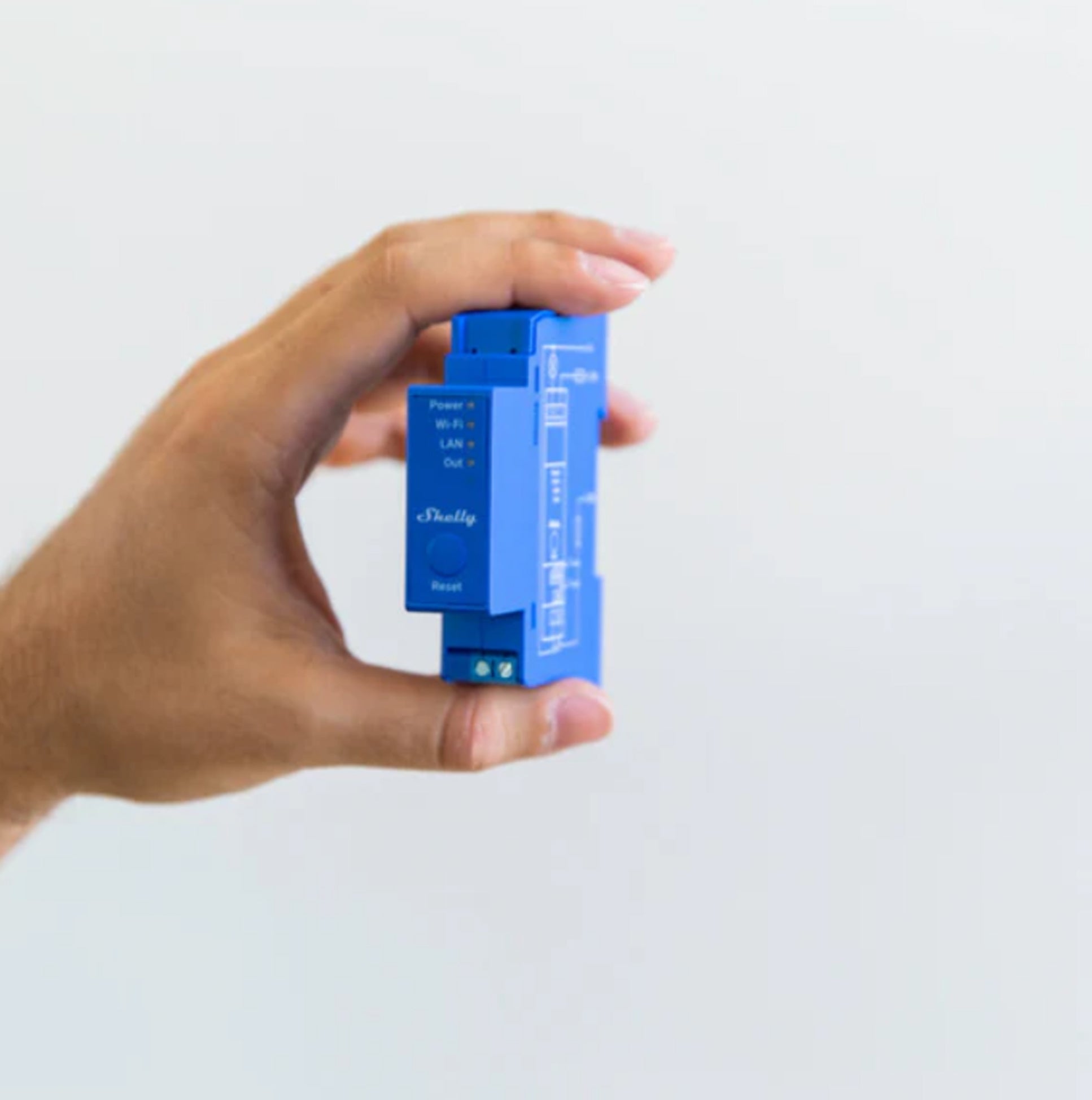 Módulo para calha DIN c/ 1 relé para automação Z-Wave™