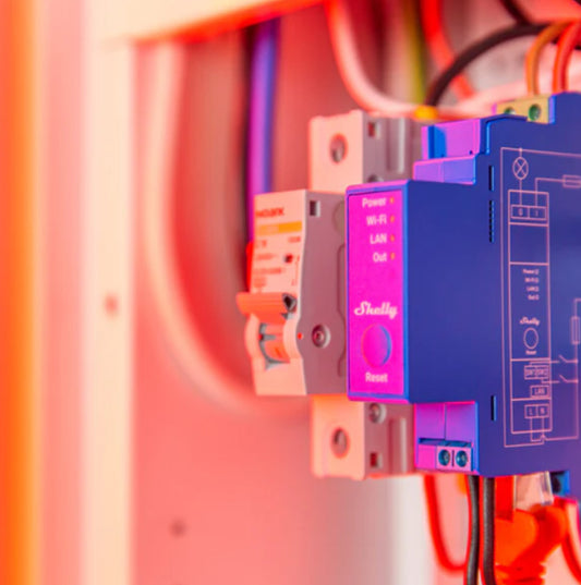 Módulo para calha DIN c/ 1 relé para automação Z-Wave™