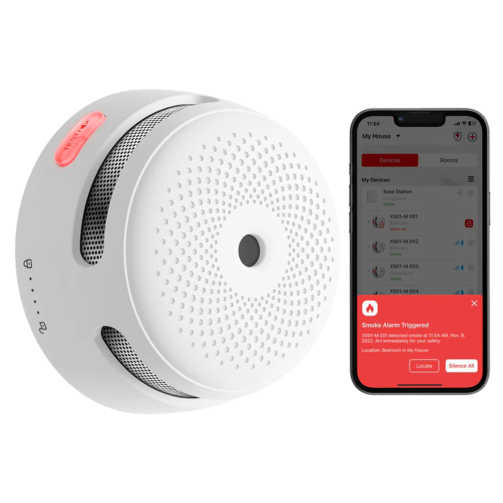 Mini detector de fumo autônomo WIFI