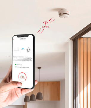 Mini detector de fumo autônomo